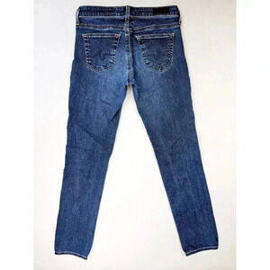 AG Adriano Goldschmied Size 24X30 Women The Stilt Cigarette Leg Blue Denim Jeans